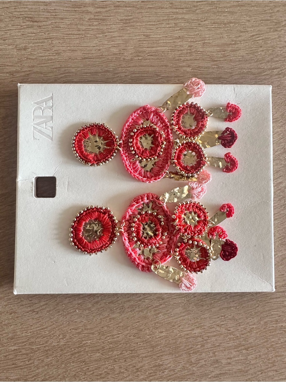Zara Combined Crochet Earrings View 5